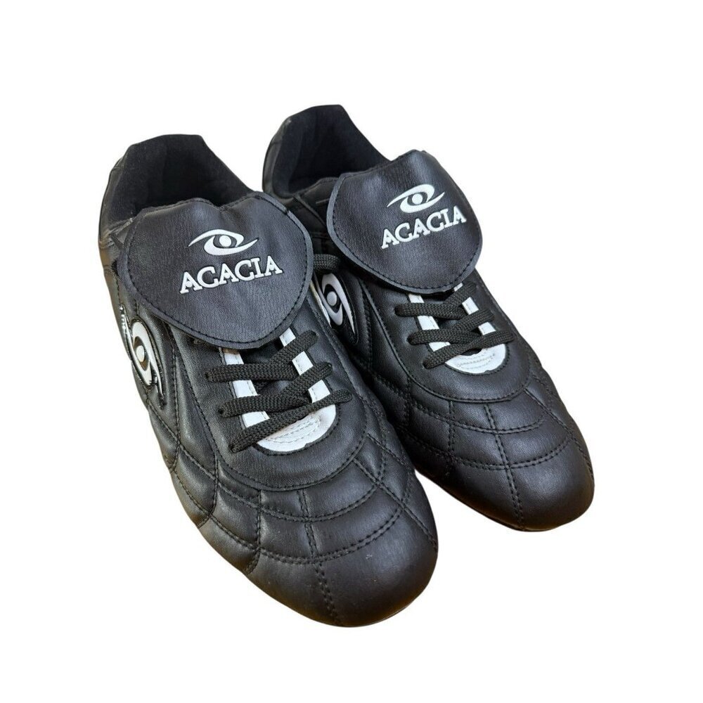Acacia Football Soccer Men’s Cleats “Striker” Black White Size 11 EUC